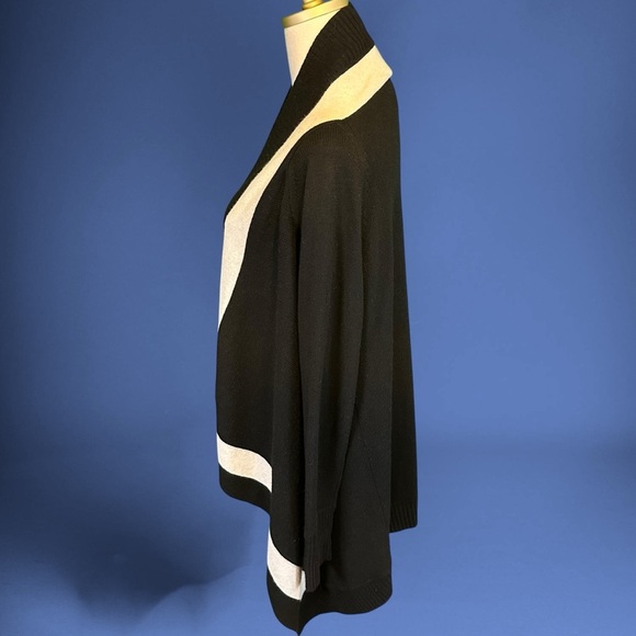 Banana Republic Italian Yarn Merino Wool / Cashmere Blend Waterfall Cardigan L - Picture 7 of 14